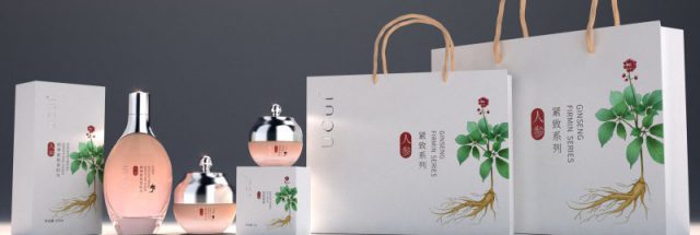 ucui中草藥人參植物國潮風(fēng)化妝品包裝設(shè)計